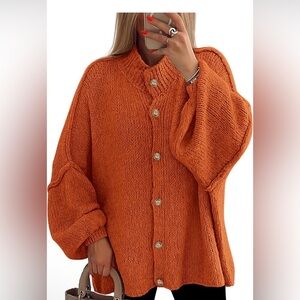 🆕Cozy Knit Button-Up Sweater